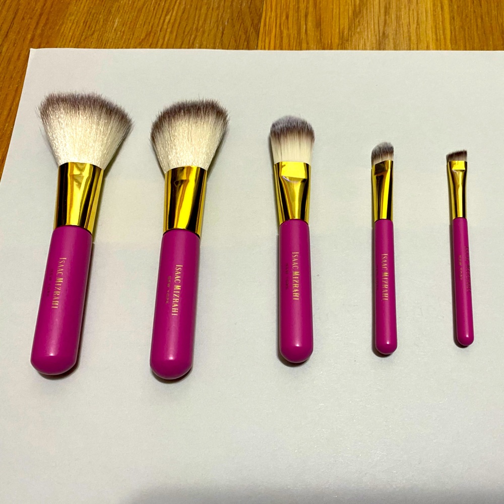 ISAAC MIZRAHI MINI 5 PIECE BRUSH SET NWOT